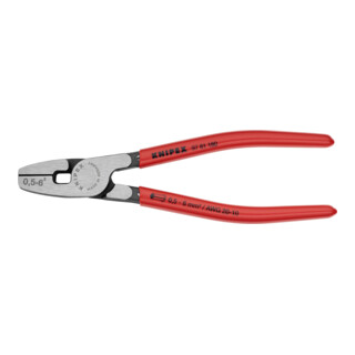 KNIPEX 97 81 180 Crimpzange für Aderendhülsen mit Fronteinführung 180 mm