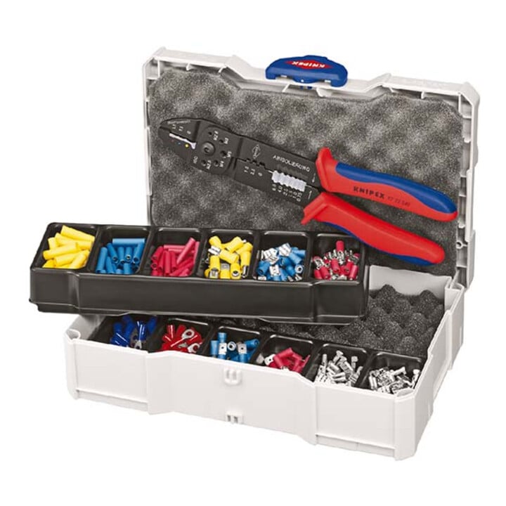 KNIPEX 97 90 25 Crimp-Sortiment für Kabelverbinder 13-teilig 265 mm