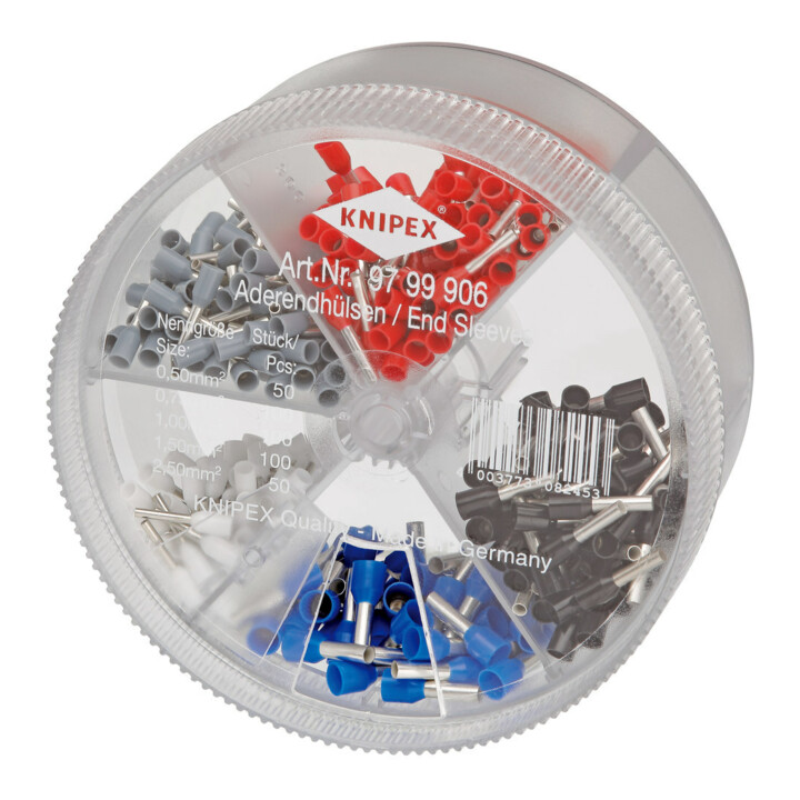 KNIPEX 97 99 906 Assortimentsdozen met geïsoleerde adereindhulzen 90 mm