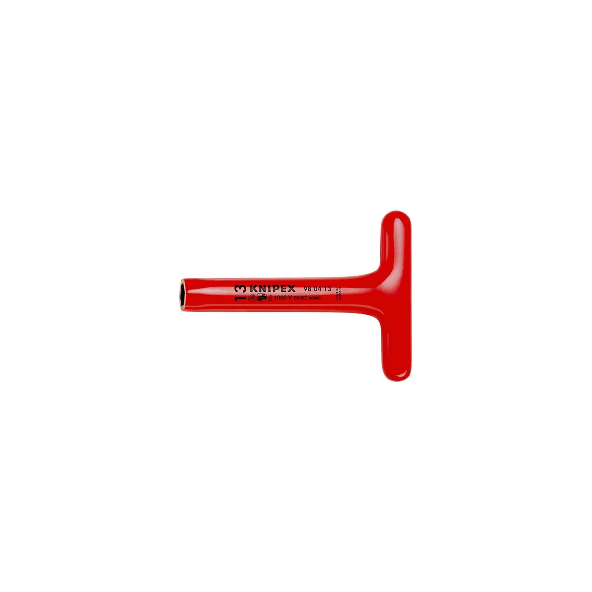 KNIPEX 98 04 08 Steckschlüssel mit T-Griff VDE 200 mm