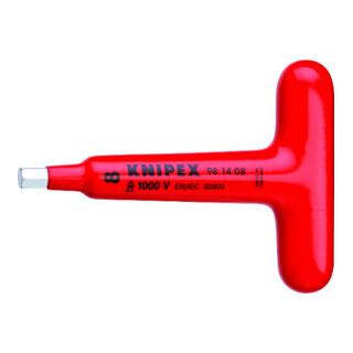 KNIPEX Cacciavite a esagono incassato, isolato con impugnatura a T