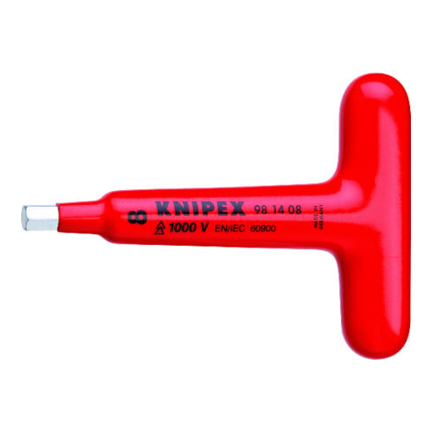 KNIPEX Cacciavite a esagono incassato, isolato con impugnatura a T