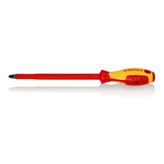 Knipex 98 25 04 Schraubendreher Für Kreuzschlitzschrauben Pozidriv® Isolierender Mehrkomponenten-Griff, Vde-geprüft Brüniert 320 Mm