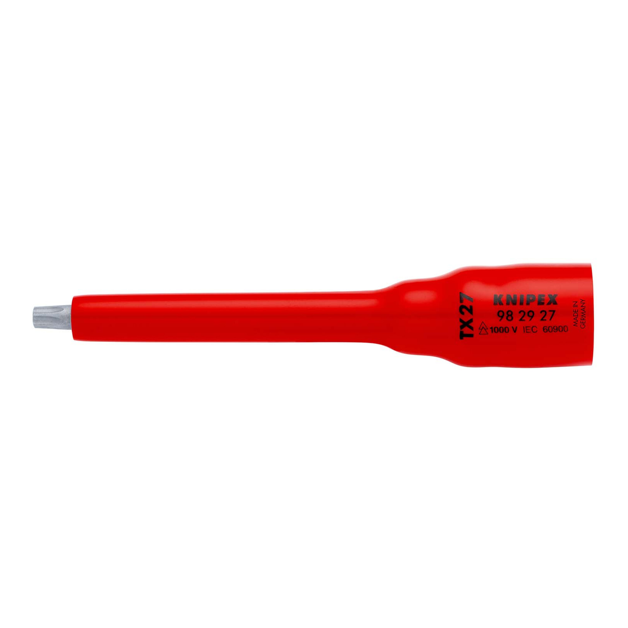 KNIPEX 98 29 27 Steckschlüsseleinsatz 3/8" für TX27 123 mm