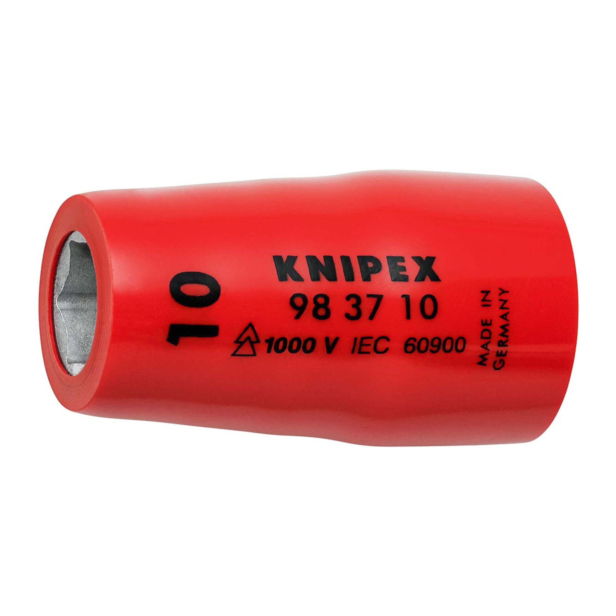 KNIPEX 98 37 10 Steckschlüsseleinsatz für Sechskantschrauben mit Innenvierkant 3/8" 42 mm