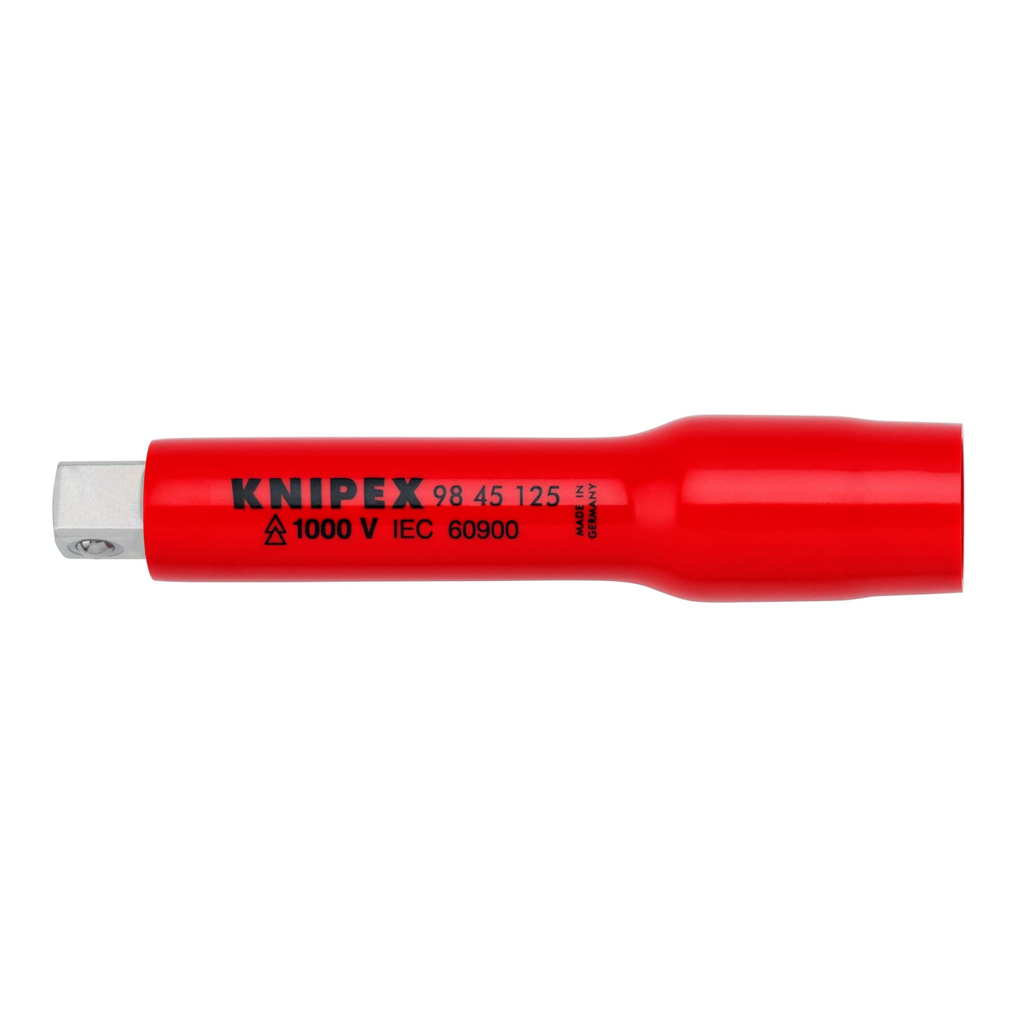 KNIPEX 98 45 125 Verlängerung mit Innen- / Außenvierkant 1/2" 125 mm