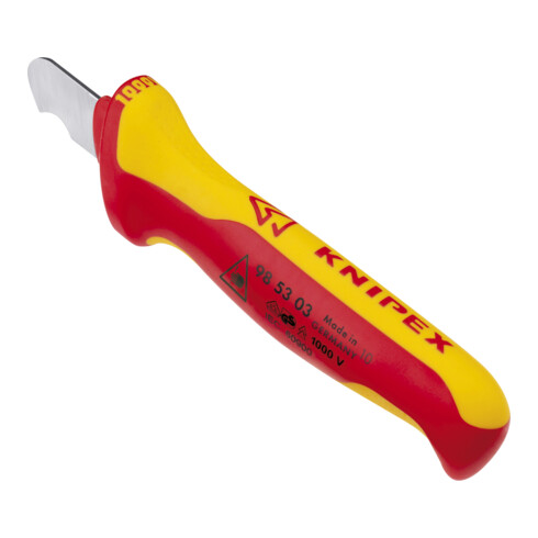 Abmantelungsmesser m. Schutzkappe 2K-Hüllen VDE-gepr. 1000V-isol. Knipex