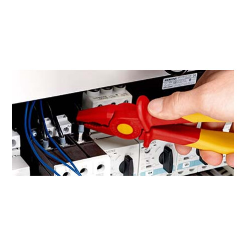 KNIPEX 98 62 01 Greifzange aus Kunststoff isolierend mit Weichkunststoff-Zone für sicheren Halt Kunststoff 180 mm