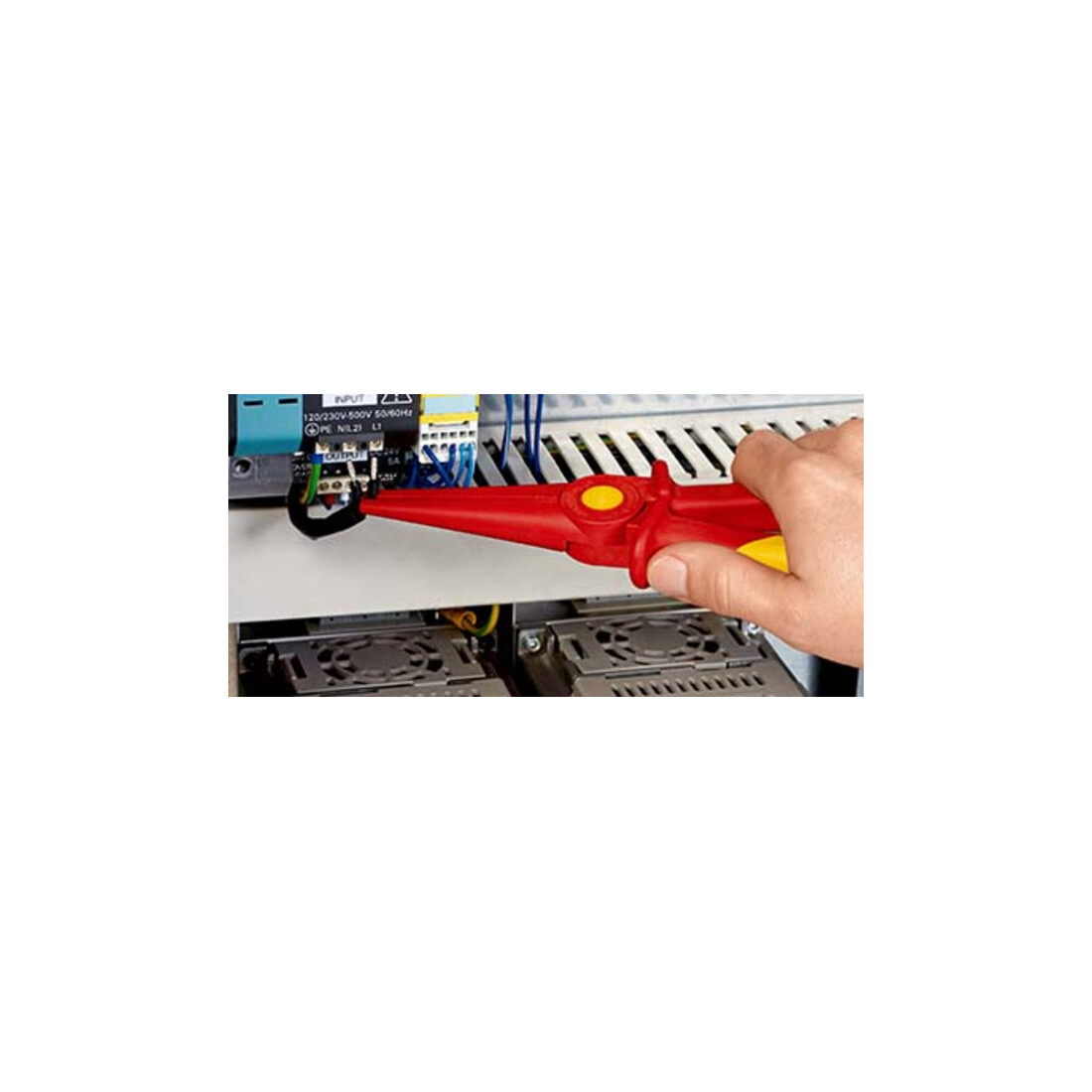 KNIPEX 98 62 02 Platte rondbektang kunststof isolerend VDE 220 mm