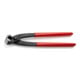 KNIPEX 99 01 220 EAN Monierzange (Rabitz- oder Flechterzange) mit Kunststoff überzogen schwarz atramentiert 220 mm-1