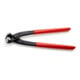 KNIPEX 99 01 220 Monierzange (Rabitz- oder Flechterzange) mit Kunststoff überzogen schwarz atramentiert 220 mm