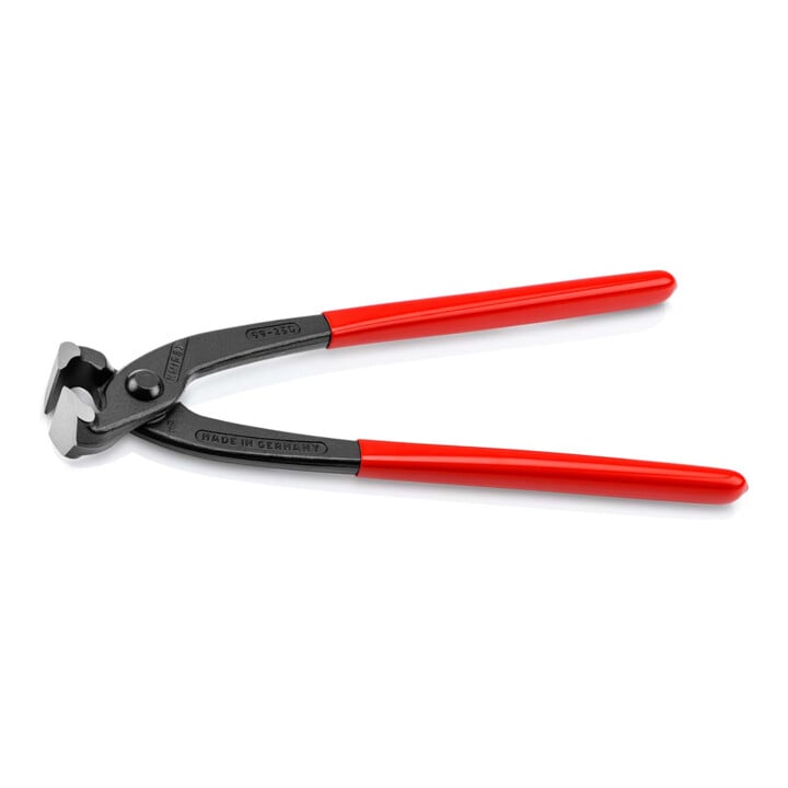KNIPEX 99 01 250 Monierzange (Rabitz- oder Flechterzange) mit Kunststoff überzogen schwarz atramentiert 250 mm