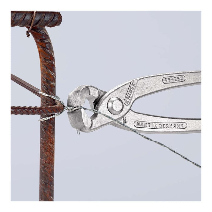 KNIPEX 99 04 280 Monierzange (Rabitz- oder Flechterzange) glanzverzinkt 280 mm