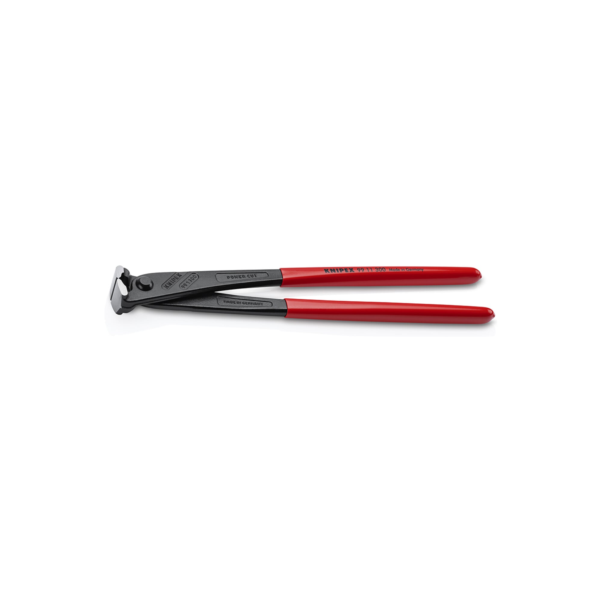 KNIPEX 99 11 300 Kraft-Monierzange hochübersetzt mit Kunststoff überzogen schwarz atramentiert 300 mm
