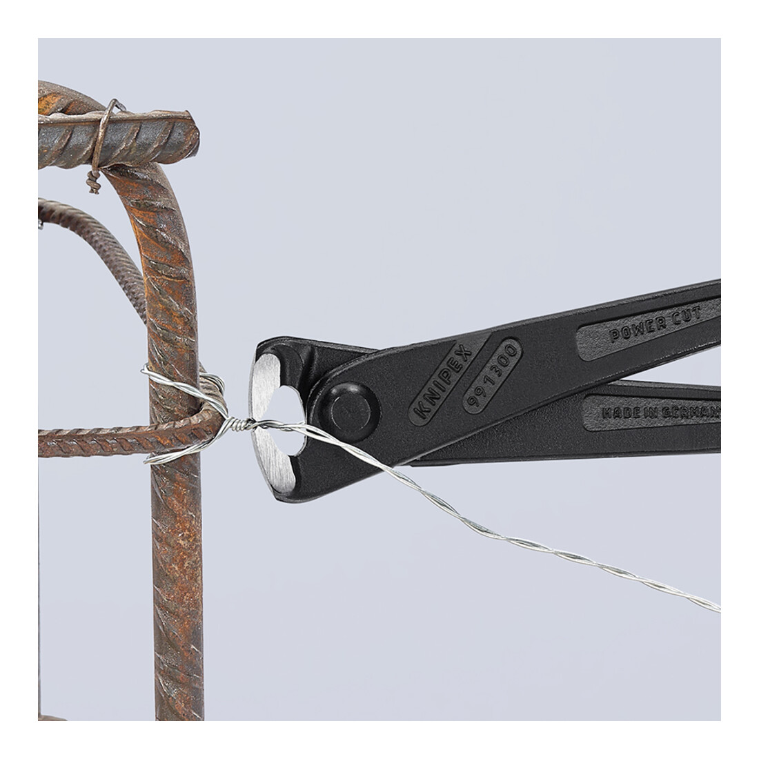 KNIPEX 99 11 300 Kraft-Monierzange hochübersetzt mit Kunststoff überzogen schwarz atramentiert 300 mm