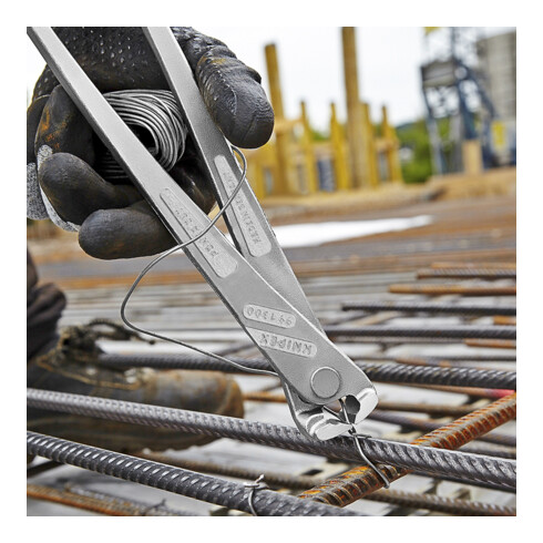 KNIPEX 99 14 300 Kraft-Monierzange hochübersetzt glanzverzinkt 300 mm