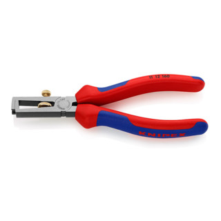 Knipex Abisolierzange schwarz atramentiert mit Mehrkomponenten-Hüllen 160mm