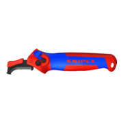 KNIPEX 16 50 145 SB Abmantelungsmesser mit Gleitschuh und Ratschenfunktion mit Mehrkomponenten-Hüllen 146 mm