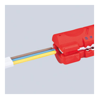 Knipex Abmantelungswerkzeug für Flach- und Rundkabel 125 mm