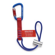 KNIPEX Adapteurs de sangle 00 50 13 T BK avec mousqueton fixe pour protection antichute d’outils 186 mm-1