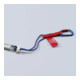 KNIPEX Adapteurs de sangle 00 50 13 T BK avec mousqueton fixe pour protection antichute d’outils 186 mm