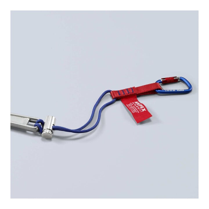 KNIPEX Adapteurs de sangle 00 50 13 T BK avec mousqueton fixe pour protection antichute d’outils 186 mm