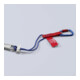 KNIPEX Adapteurs de sangle 00 50 13 T BK avec mousqueton fixe pour protection antichute d’outils 186 mm