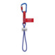 KNIPEX Adapteurs de sangle 00 50 13 T BK avec mousqueton fixe pour protection antichute d’outils 186 mm