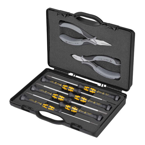 KNIPEX Astuccio con pinze per elettronica 00 20 18 ESD, 205mm