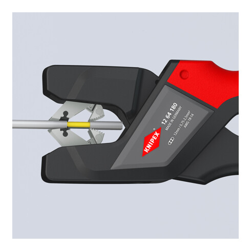 KNIPEX 12 64 180 Automatische Flachkabel-Abisolierzange  180 mm