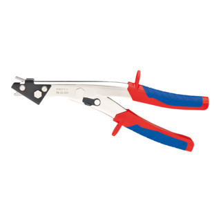 Knipex Blechknabber vernickelt mit Mehrkomponenten-Hüllen 280mm