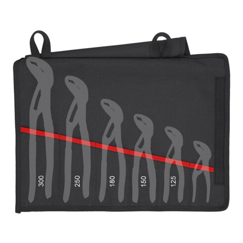 KNIPEX Borsa avvolgibile per Cobra®, vuota, 5 scomparti