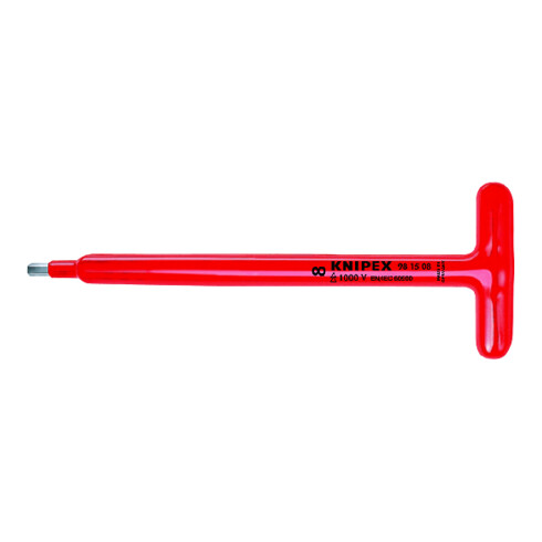 KNIPEX Cacciavite per viti ad esagono incassato 98 15 08 con impugnatura a T, 250mm
