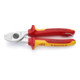 KNIPEX Cesoia per cavi 95 16 165 T con occhiello di fissaggio, cromata, VDE 165mm-1
