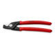 KNIPEX Cesoia per cavi StepCut con rivestimento in plastica, brunita, 160mm-1