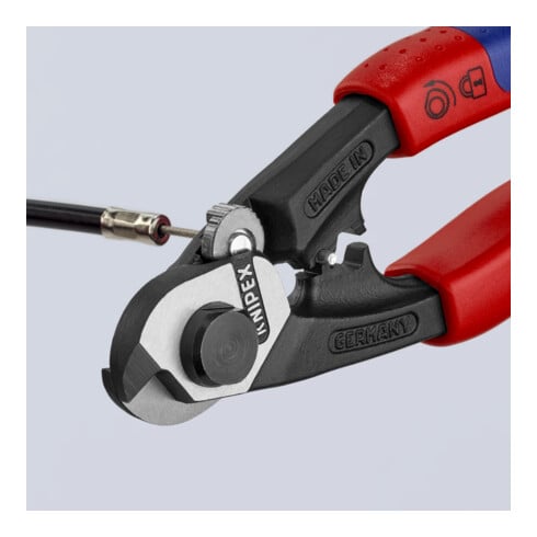 KNIPEX Cesoia per funi metalliche forgiate 95 62 190, 190mm