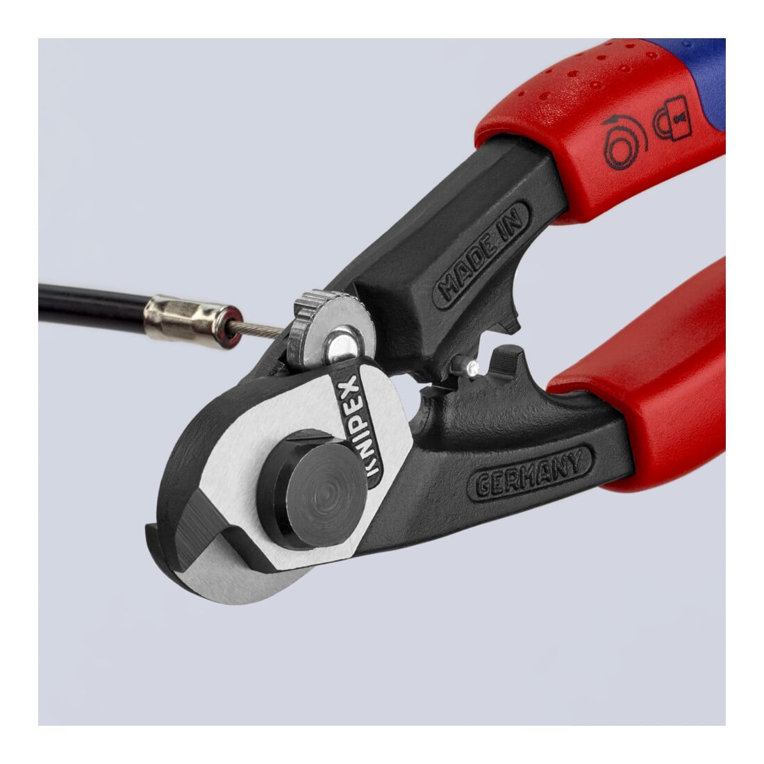 KNIPEX Cesoia per funi metalliche forgiate 95 62 190, 190mm