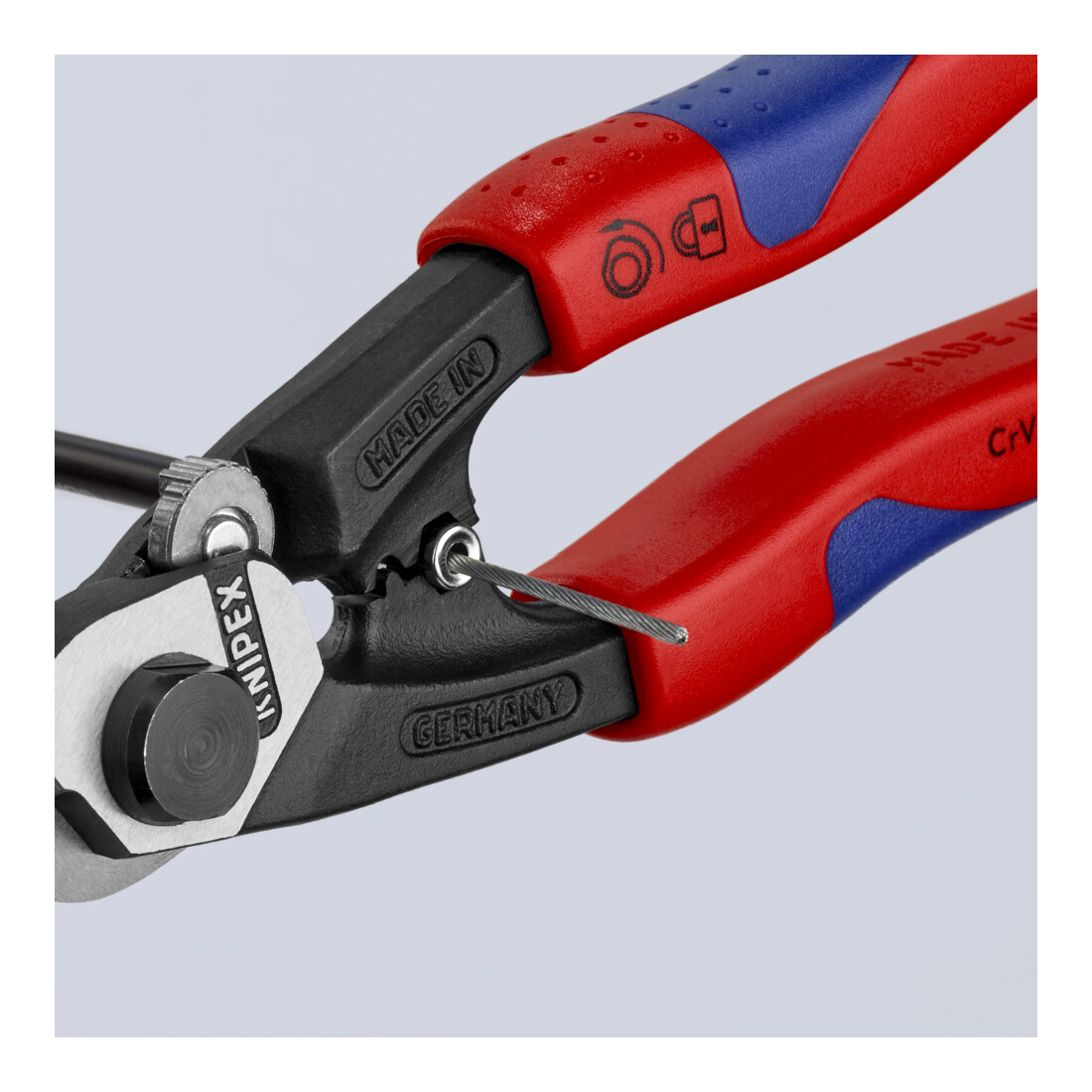 KNIPEX Cesoia per funi metalliche forgiate 95 62 190, 190mm