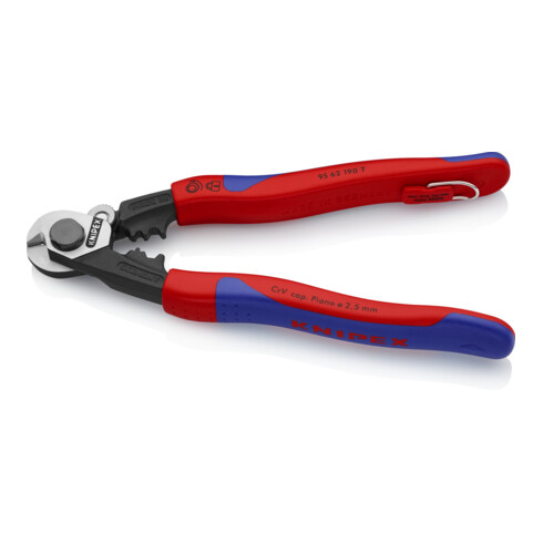 KNIPEX Cesoia per funi metalliche forgiate 95 62 190 T, 190mm