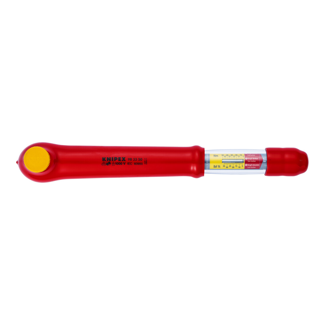 KNIPEX Chiave dinamometrica con quadro esterno reversibile 3/8"