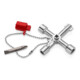 KNIPEX Chiave per quadri armadi elettrici e sistemi di chiusura comuni 00 11 03, 76mm-1