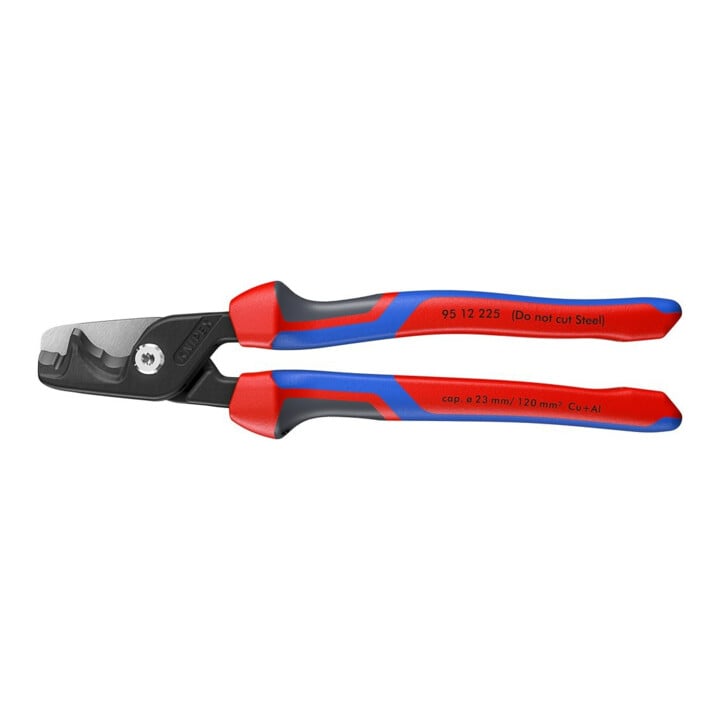 KNIPEX Cisailles à câbles avec poignées multi-composants 225 mm