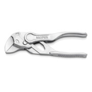 KNIPEX Clé à molette XS 86 04 100 BK, pince et clé en un, surface gravée rugueuse, chromée, 100 mm-1
