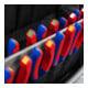 KNIPEX Clips ColorCode anthracite 00 61 10 CA (10 pièces) 21 mm