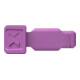 KNIPEX Clips ColorCode violets 00 61 10 CV (10 pièces) 21 mm