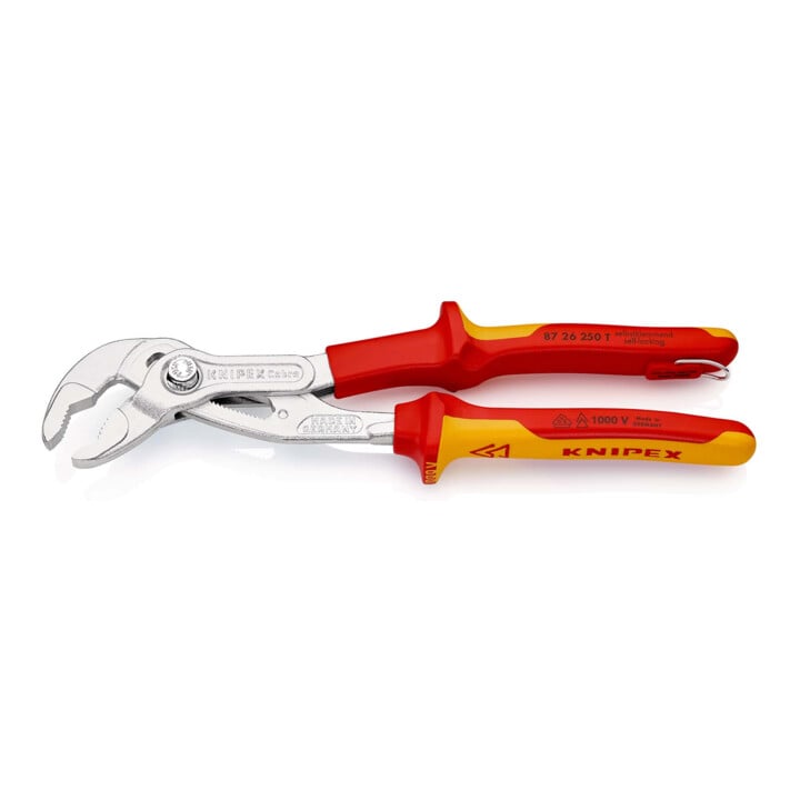 KNIPEX Cobra® VDE, Pince multiprise de pointe, isolée, avec œillet de fixation Knipex