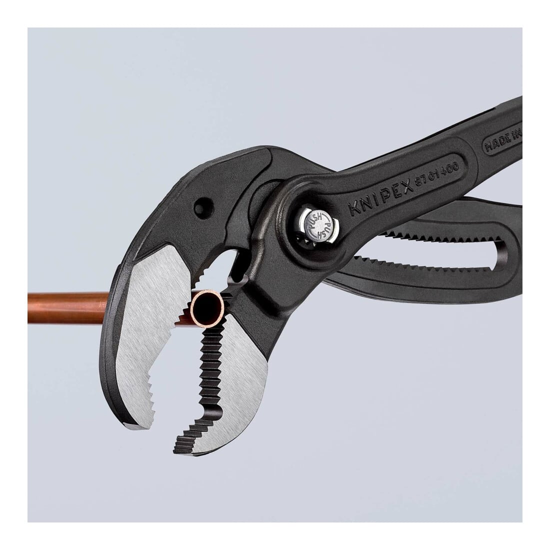 Pince pour tuyaux et pompes à eau Cobra® pol.Ku.-revêtement KNIPEX