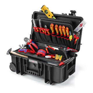KNIPEX Coffret à outils "Robust26 Move" Électro 22 pièces 550 mm