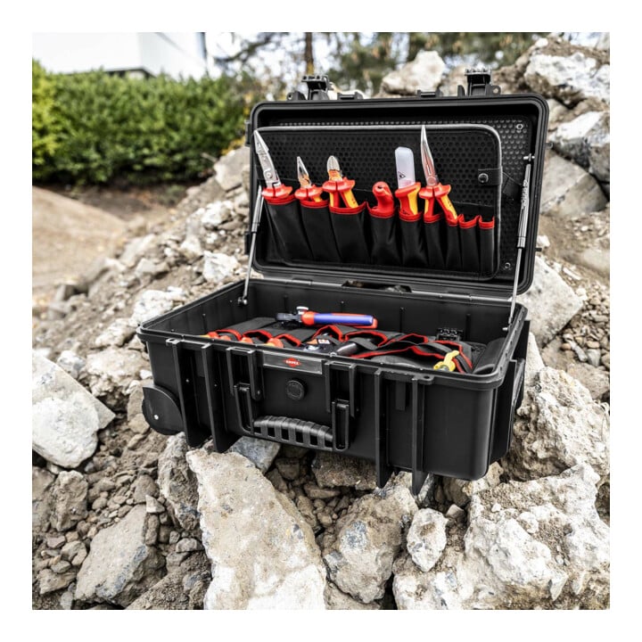 KNIPEX Coffret à outils "Robust26 Move" Électro 22 pièces 550 mm