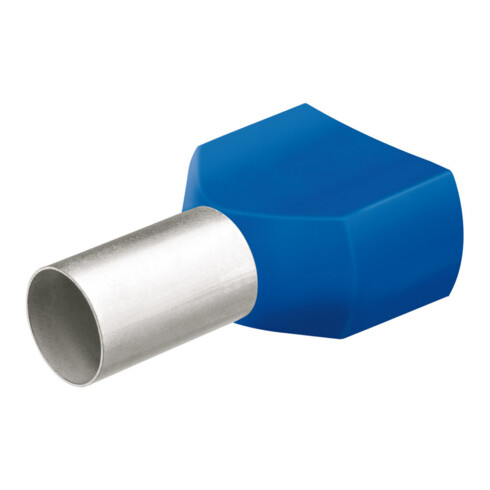 KNIPEX Cosse à sertir double avec collerette 10 mm 2x2,50 mm² x 100 pcs